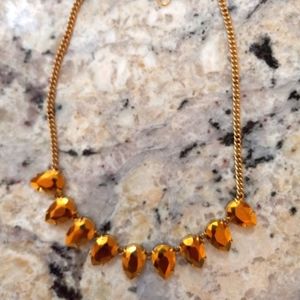 J.Crew necklace gold, yellow used.